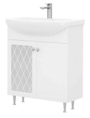 Тумба VOLNA Milena 70.2D с умывальником Балтика 70