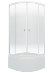 Душевой уголок Triton ДО Лайт Б1 90х90 с поддоном белый/градиент