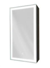 Зеркало-шкаф КОНТИНЕНТ Mirror Box LED 350x650 левый