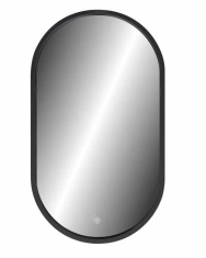 Зеркало КОНТИНЕНТ Prime Black LED 450x800