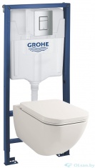 Комплект инсталляции Grohe 38772001 с безободковым унитазом Lavinia Boho One Rimless