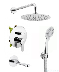 Встраиваемая душевая система Armatura HEXA RING-HALIT 3