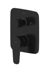 Встраиваемый смеситель для душа Bravat SOURCE 2-режимный черный PB8173218BW-2 (внешняя часть)