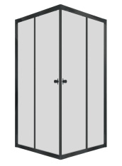 Душевой уголок Triton ДШ Вента Блэк А1 80х80 черный/прозрачное