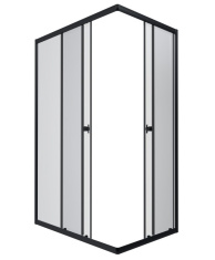 Душевой уголок Triton ДШ Вента Блэк А1 100х80 черный/прозрачное
