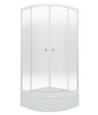 Душевой уголок Triton ДО Лайт В1 100х100 с поддоном белый/градиент