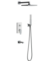 Душевая система скрытого монтажа TESKA CIERA белое стекло AS3300W