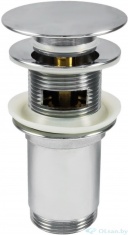 Пробка Click-Clack универсальная с переливом DEANTE NHC 010U (хром)