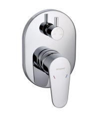 Встраиваемый смеситель для душа Bravat ELER 3-режимный FB848238CP-3 (встр. часть в комплекте)