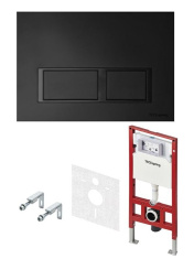 Комплект инсталляции TECEspring пластиковая панель смыва TECEspring V, черная матовая S401204