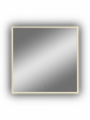 Зеркало КОНТИНЕНТ Trezhe LED 1000x1000 ореольная теплая подсветка и Б/К сенсор