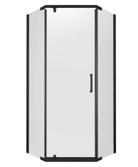 Душевой уголок Triton ДШ Дека Блэк А1 90х90 черный/прозрачное