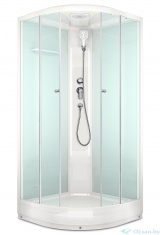 Душевая кабина Domani-Spa 80x80 Delight 88 матовая/белая