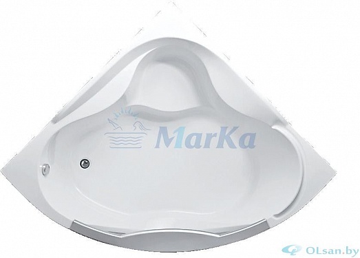 Ванна акриловая 1MarKa AIMA GRAND LUXE 155x155 со стеклом
