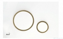 Кнопка управления ALCAPLAST (ALCADRAIN) THIN M775 белый/золотой