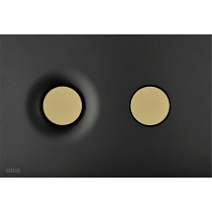 Кнопка управления ALCAPLAST (ALCADRAIN) Dot.Dot. M1978-7 черный-мат/золотой-мат